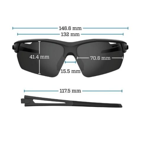 Kính râm thể thao Tifosi Optics Navar FC - Blackout 