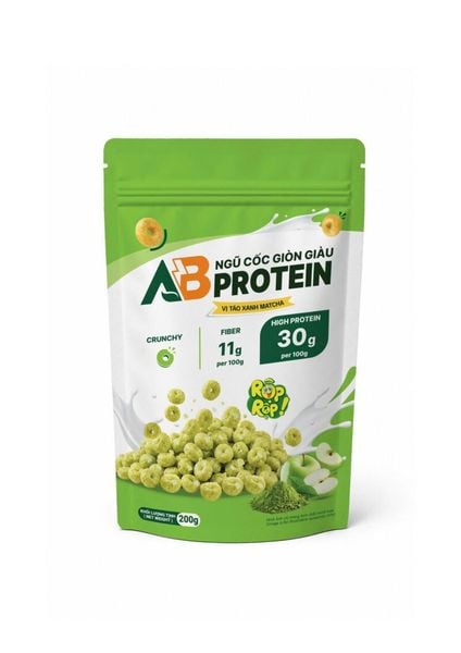  Túi Ngũ Cốc Giòn Cao Đạm AB - Vị Táo Xanh Matcha 