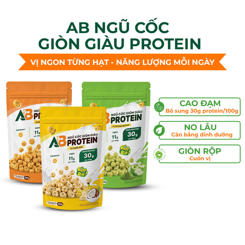  Túi Ngũ Cốc Giòn Cao Đạm AB - Vị Mực Nướng 
