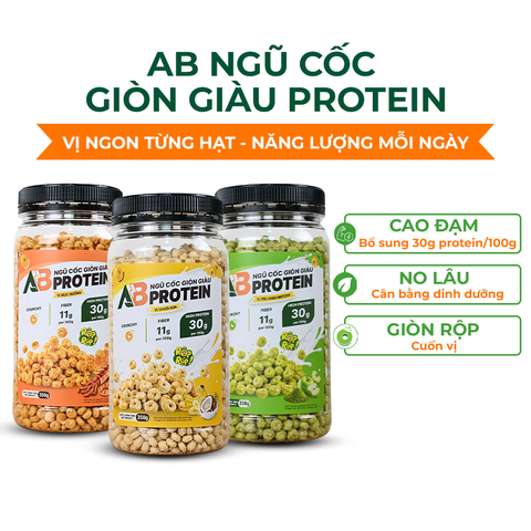  Ngũ Cốc Giòn Cao Đạm AB - Vị Chuối Dừa 