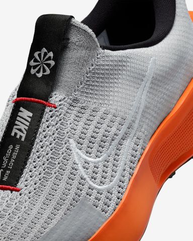  [MUA 1 ĐÔI GIẢM 35%, MUA 2 ĐÔI GIẢM 50%] Giày Chạy Bộ Nam Nike Interact Run EASYON - Wolf Grey/Safety Orange/University Red/White 