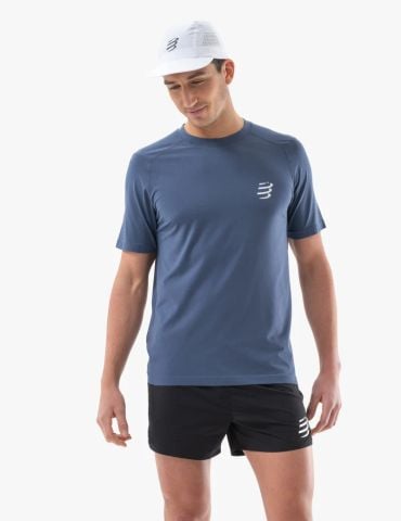  Áo chạy bộ Compressport Performance SS Shirt - Indigo 