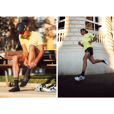  Vớ Thể Thao Compressport Pro Marathon Socks V2.0 - Black/Saf 