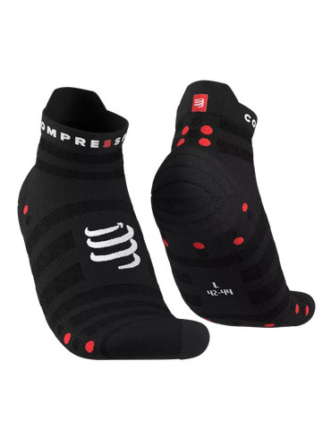  Vớ Chạy Bộ Compressport Pro Racing Socks v4.0 Ultralight Run Low - Black/ Red 