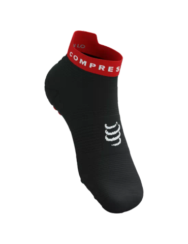  Vớ Thể Thao Compressport Pro Racing Socks v4.0 Run Low - Black/Core Red 
