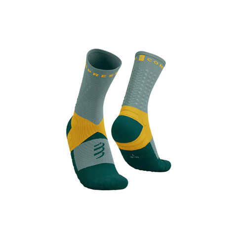  Vớ Thể Thao Compressport Ultra Trail Socks V2.0 - Slate Grey / Saffron 