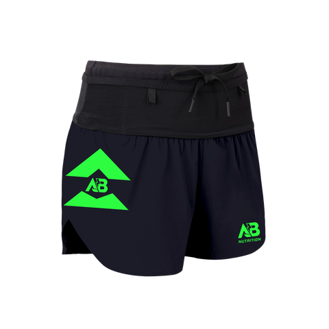  Quần Short Chạy Bộ Nữ T8-AB Nutrition Custom Sherpa - Green Logo 