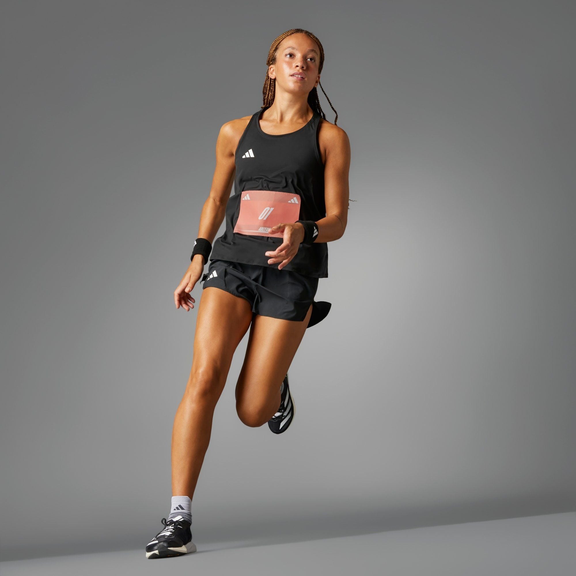  Quần Short Chạy Bộ Nữ ADIDAS Adizero Essentials - Black 