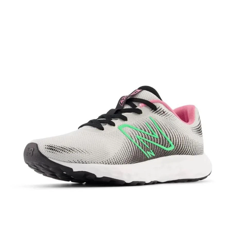  Giày Chạy Bộ Nữ New Balance E420 V3 - Grey Matter With Lime Leaf & Black 