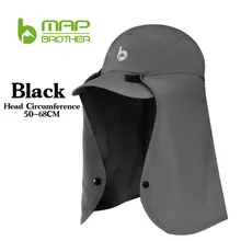  Mũ Che Gáy Chống Nắng Map Brother M3060 - Đen 
