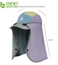  Mũ Che Gáy Chống Nắng Map Brother M3060 - Xám 