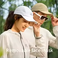  Nón Chống Nắng Unisex Aonijie E4626 Kèm Khăn Che Cổ Tháo Rời - Khaki 