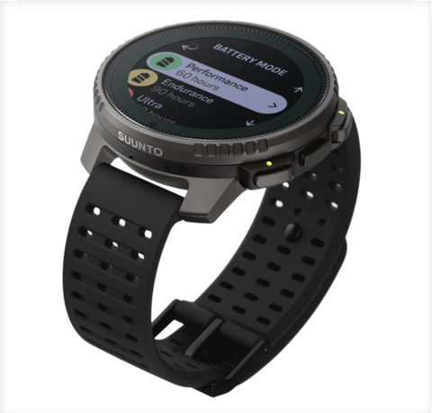  Đồng Hồ GPS Suunto Vertical Solar Viền Titanium 49mm, Dây Silicone - Black 