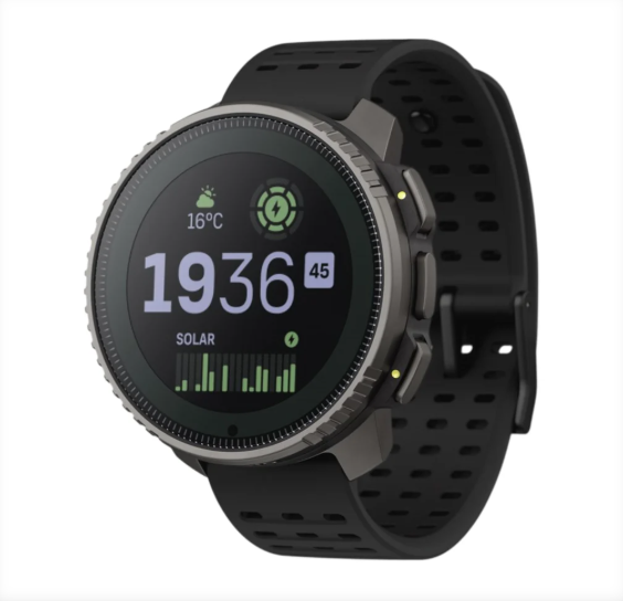 Đồng Hồ GPS Suunto Vertical Solar Viền Titanium 49mm, Dây Silicone - Black 