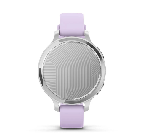  Đồng Hồ Thông Minh Garmin Lily2 Active - Silver with Purple Jasmine Silicone Band 