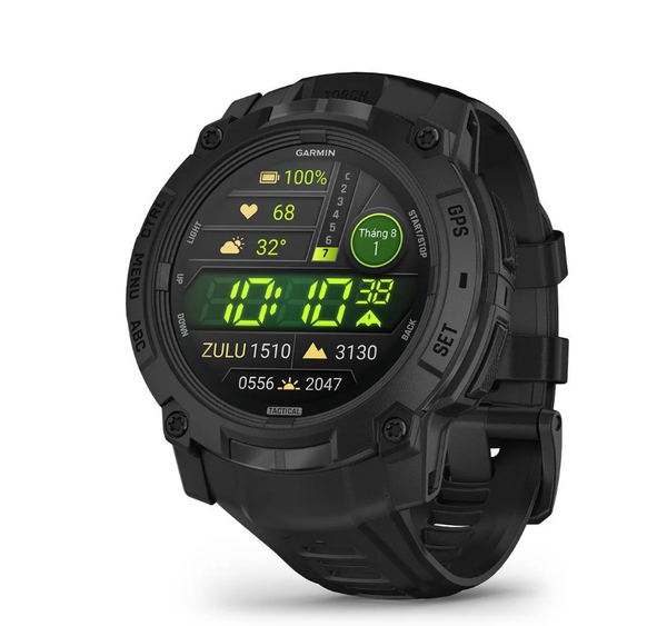  Đồng Hồ Thông Minh Garmin Instinct 3 Tactical AMOLED 50mm - Black with Black Band 
