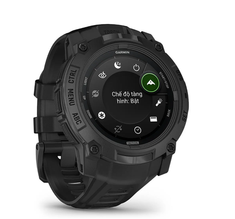  Đồng Hồ Thông Minh Garmin Instinct 3 Tactical AMOLED 50mm - Black with Black Band 