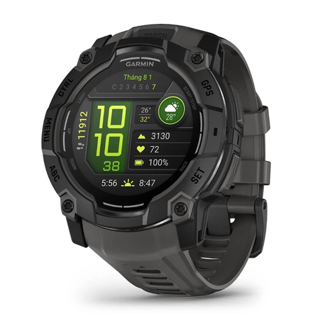  Đồng Hồ Thông Minh Garmin Instinct 3 50mm Amoled - Black with Charcoal Band 