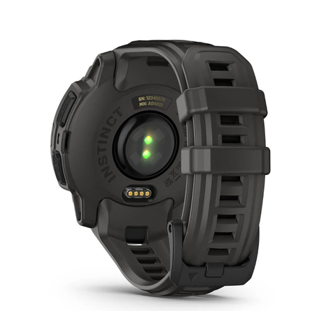  Đồng Hồ Thông Minh Garmin Instinct E 45mm - Black with Charcoal Band 