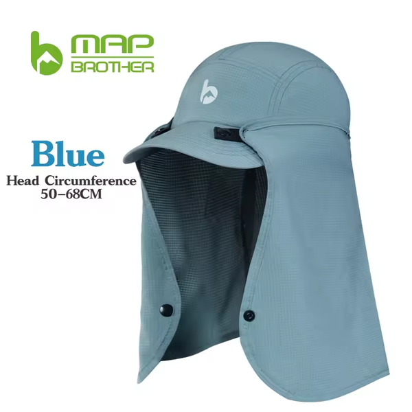  Mũ Che Gáy Chống Nắng Map Brother M3060 - Xanh Dương 