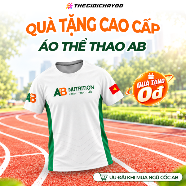  Combo Active Ngũ Cốc Giòn Cao Đạm AB 13 túi × 60g – Mix 3 Vị + Tặng Áo AB 
