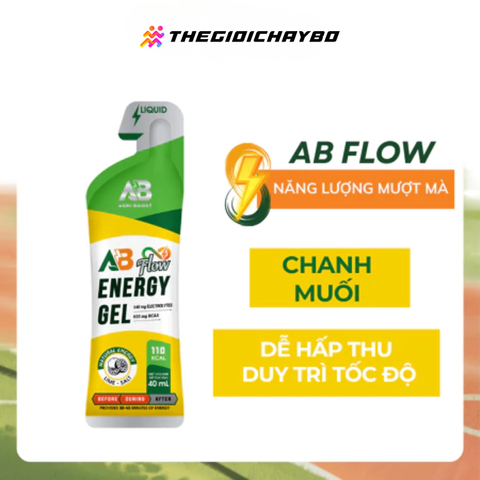  Gel Năng Lượng AB Flow Gói 40ml - Vị Chanh Muối 