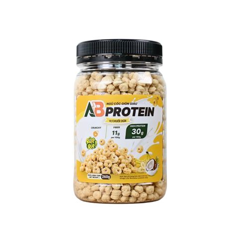  Ngũ Cốc Giòn Cao Đạm AB - Vị Chuối Dừa 