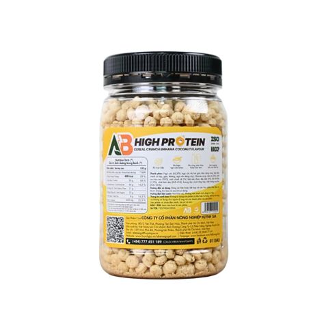 Ngũ Cốc Giòn Cao Đạm AB - Vị Chuối Dừa 