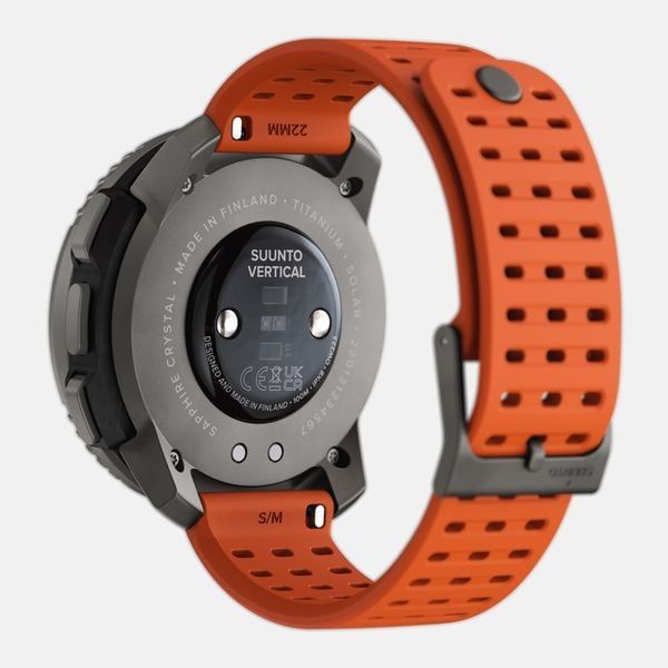 Đồng Hồ GPS Suunto Vertical Solar Viền Titanium 49mm, Dây Silicone