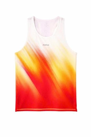  Áo Singlet Chạy Bộ Nữ Motive SLM108 - Trắng/Đỏ 
