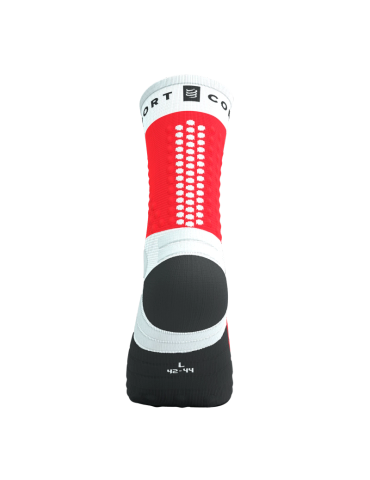  Vớ Thể Thao Compressport Ultra Trail Socks V2.0 - White/Fluo Red 