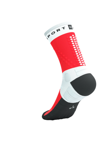  Vớ Thể Thao Compressport Ultra Trail Socks V2.0 - White/Fluo Red 