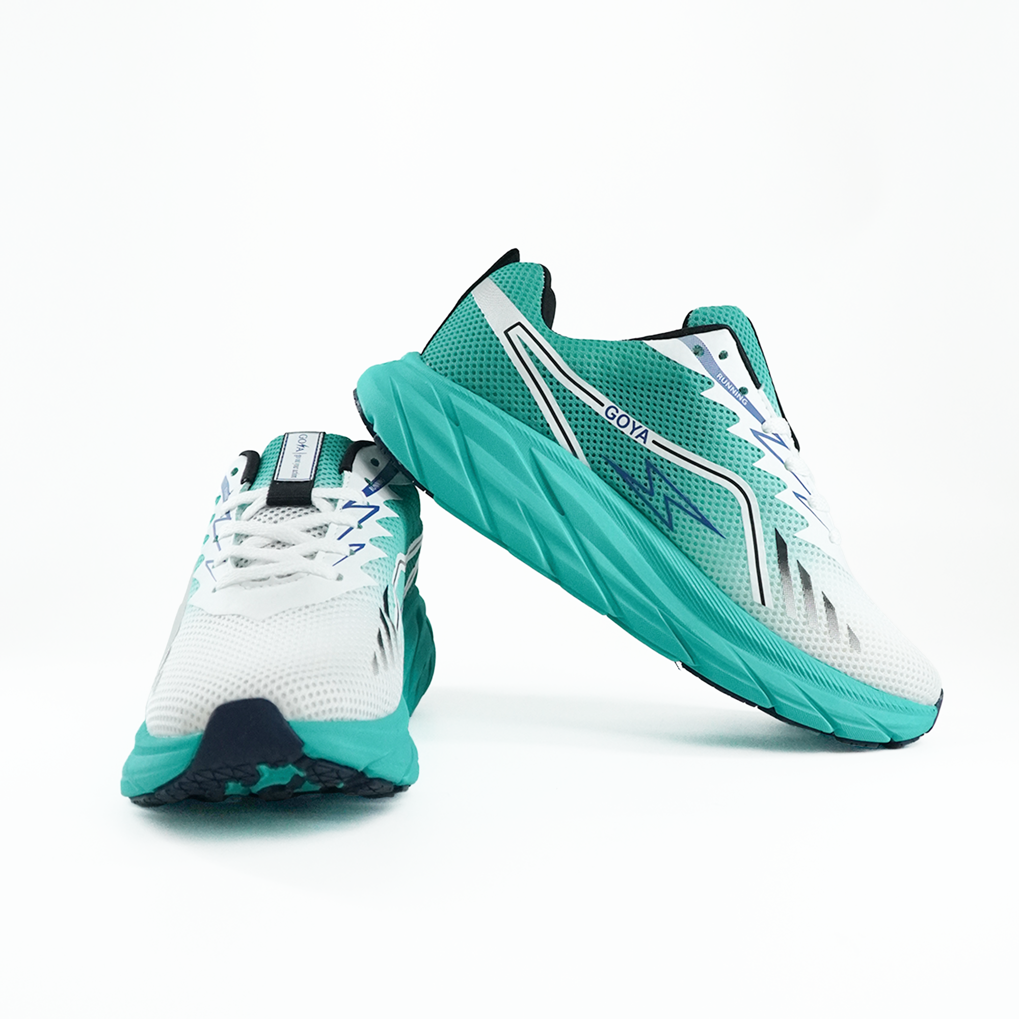 Giày Chạy Bộ Goya Plus V1-Màu Trắng Xanh Ngọc