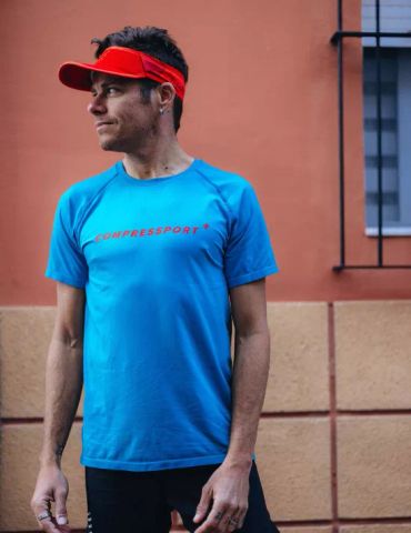  Nón Chạy Bộ Compressport Visor Ultralight - Samba Red 