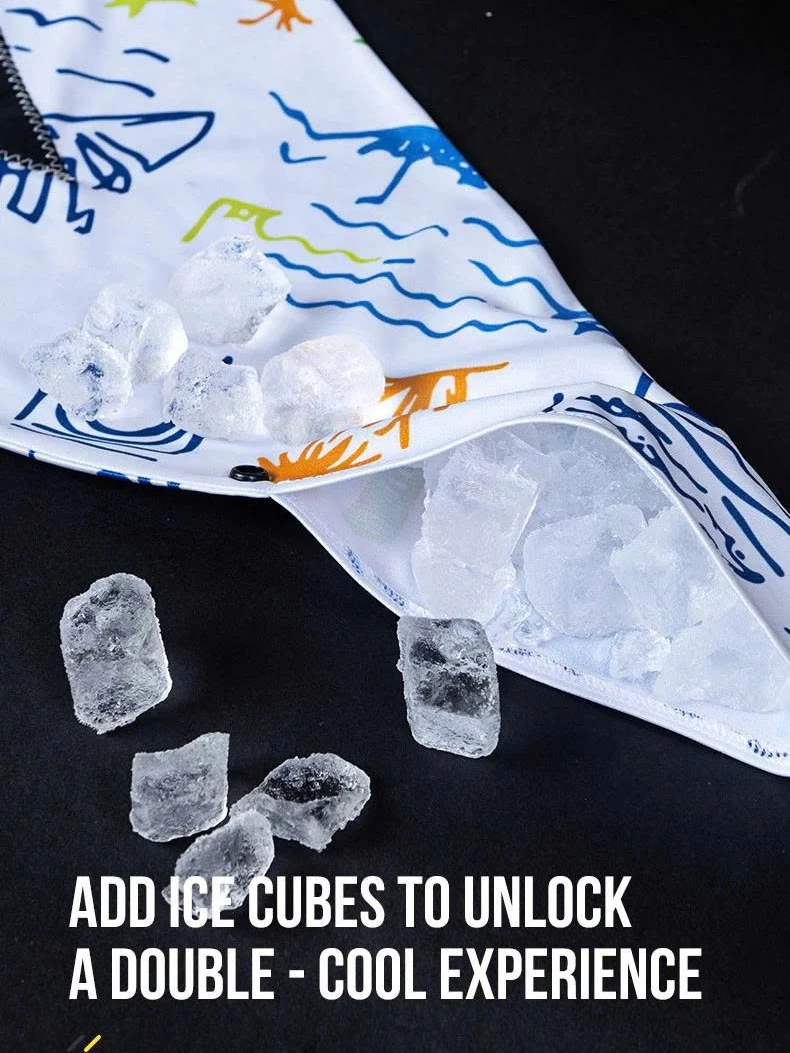 Khăn Đá Thể Thao, Khăn Chườm Lạnh, Bảo Vệ Cổ Aonijie E4427 - Blue