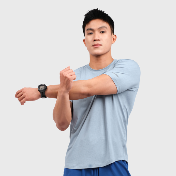 Áo Training T-Shirt Chạy Bộ Nam Motive TM104 - BLUE LIGHT 