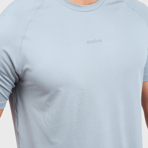  Áo Training T-Shirt Chạy Bộ Nam Motive TM104 - BLUE LIGHT 