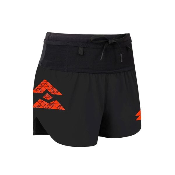  Quần Short Chạy Bộ Nữ T8 Custom Sherpa - Orange Logo 