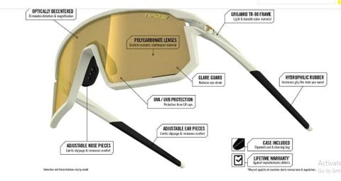  Kính Thể Thao Tifosi Moab - Sahara, Clarion Gold Inter 