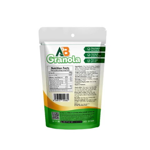  Túi Ngũ Cốc AB Granola Daily (80g) Tiện Lợi - Dừa Nhiệt Đới 