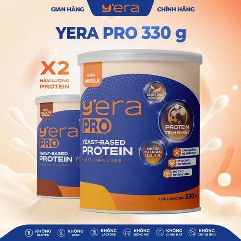  Đạm Từ Men Vi Sinh Yera Pro Hộp 330g - Vị Kem Vanilla 