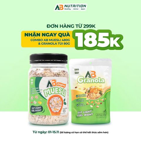 COMBO QUÀ TẶNG AB Muesli + AB Granola