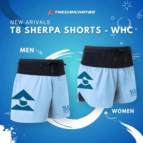  Quần Short Chạy Bộ Nam T8 Custom Sherpa - Rainbow Blue 