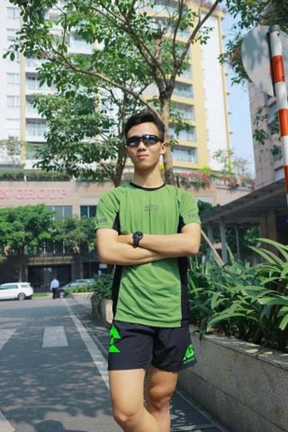  Áo Chạy Bộ Nam T8 Iced Tee Men - Olive 