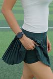  Chân Váy Tennis - Pickleball Xếp Li Xanh Rêu Hayla 