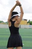  Chân Váy Tennis - Pickleball Xếp Li Xẻ Đen Hayla 