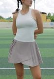  Chân Váy Tennis - Pickleball Xếp Li Xẻ Xám Hayla 