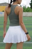  Chân Váy Tennis - Pickleball Xếp Li Trắng Hayla 