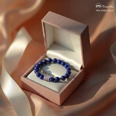 Vòng đá Lapis mix charm Om mani padme hum - xh1