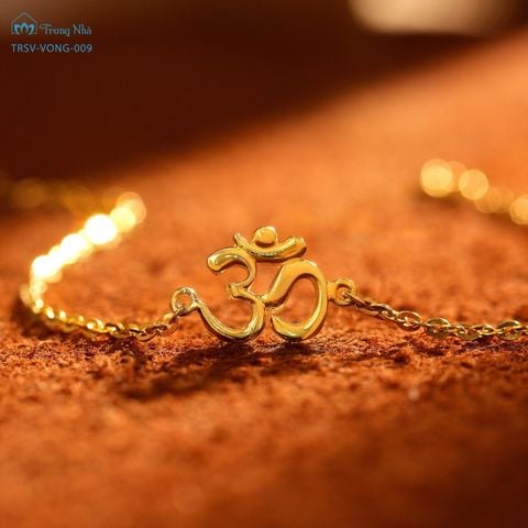 Lắc tay chủng tự Om vàng ( TRSV VONG 009 )